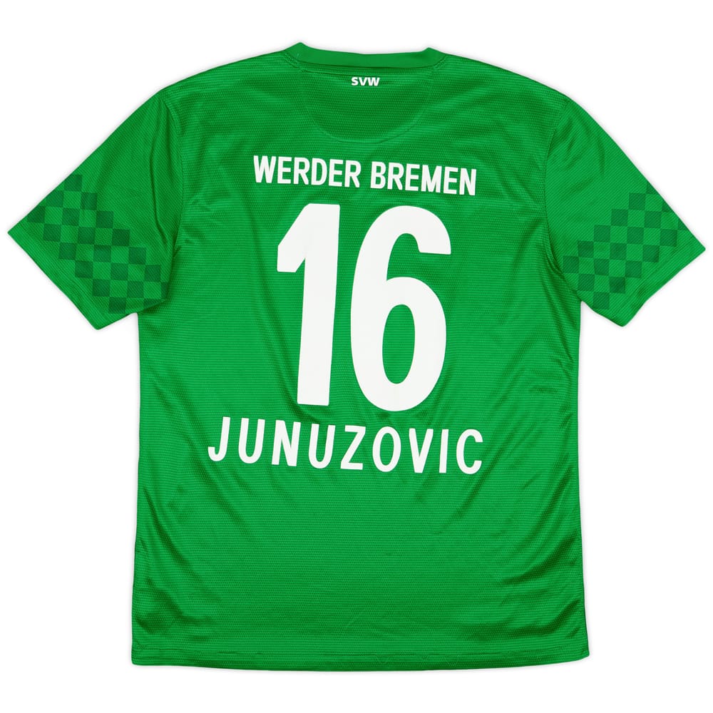 2012-13 Werder Bremen Home Shirt Junuzovic #16 - 6/10 - (M)