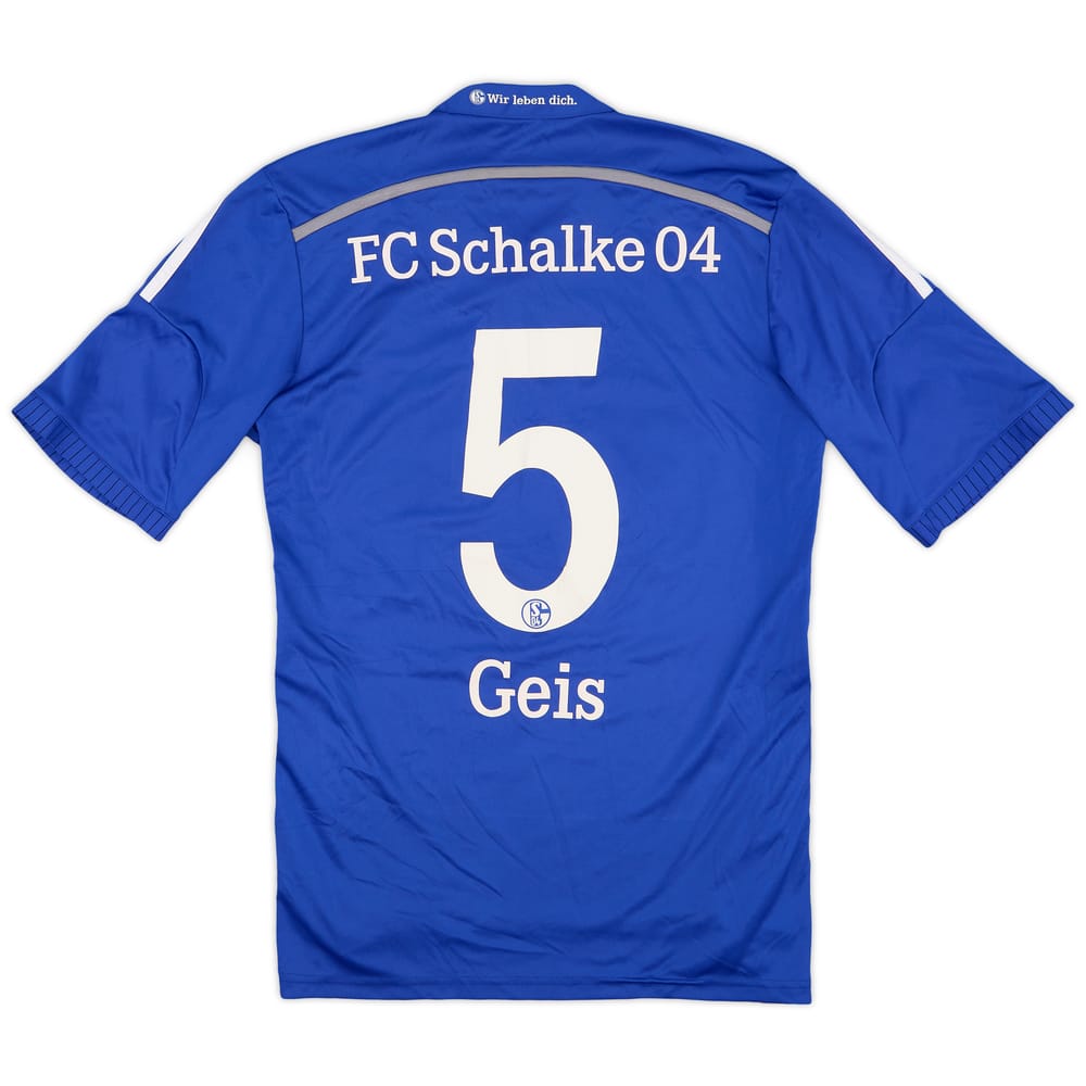 2014-16 Schalke Home Shirt Geis #5 - 8/10 - (M)