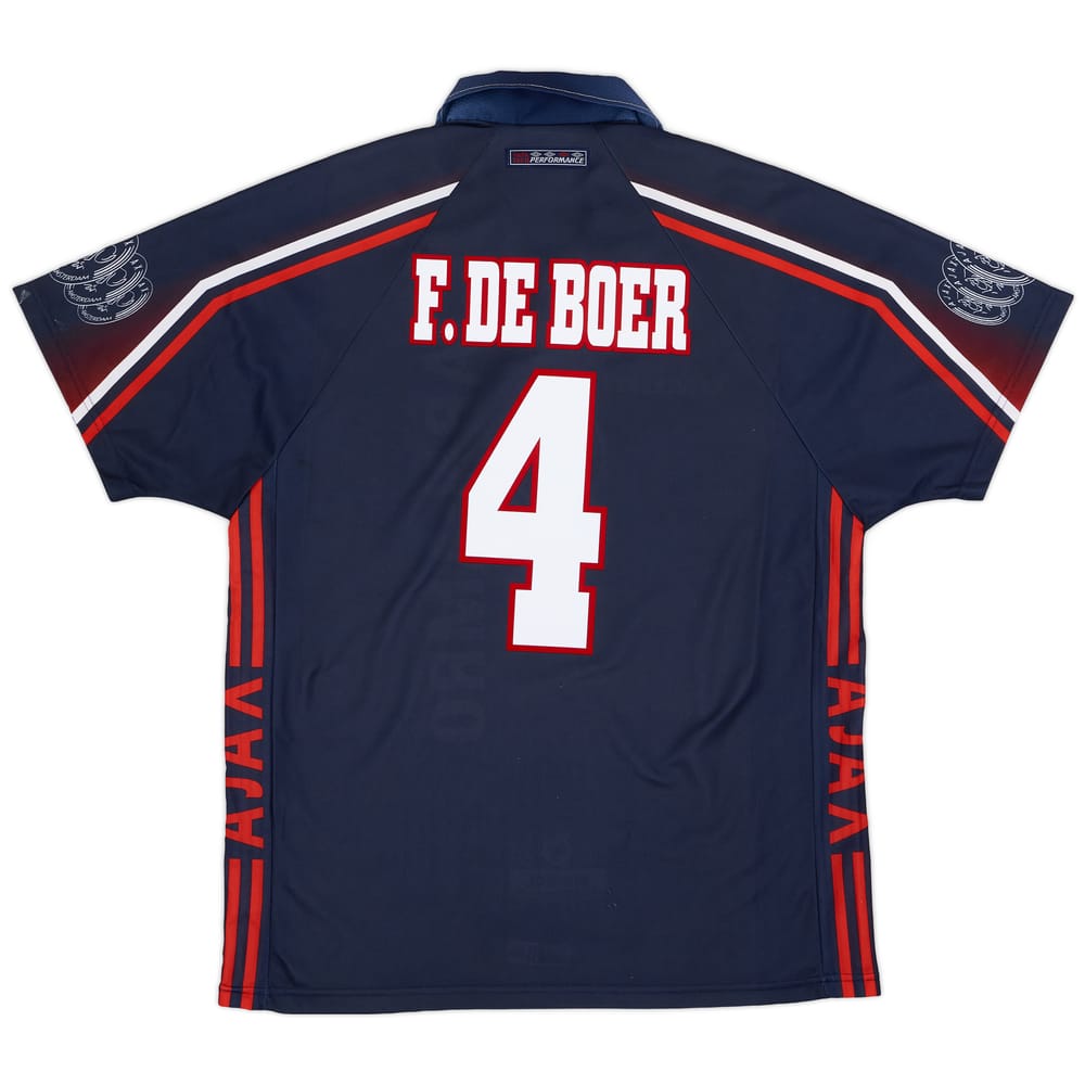 1997-98 Ajax Away Shirt F.De Boer #4 - 8/10 - (L)