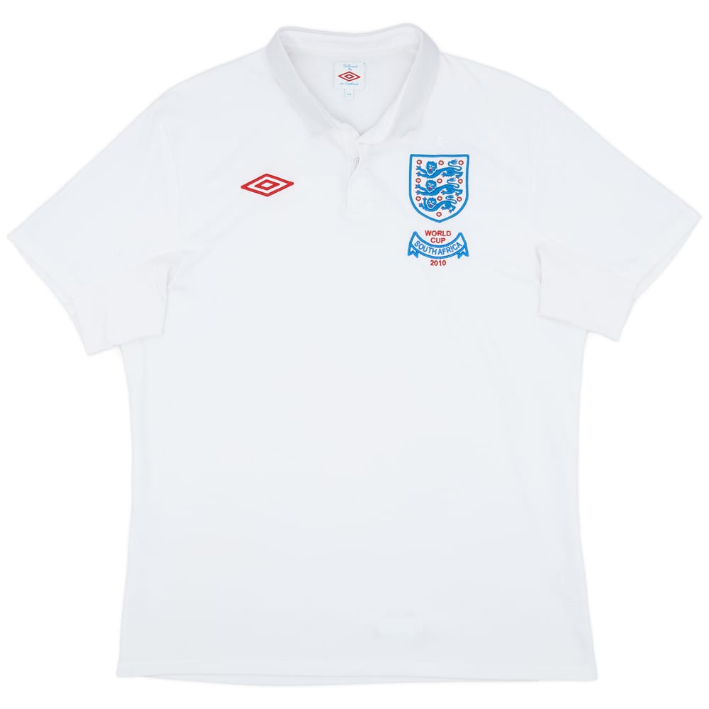 2009-10 England 'South Africa' Home Shirt - 7/10 - (XXL)