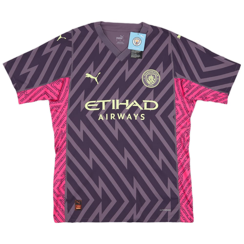 2023-24 Manchester City Player Issue GK S/S Shirt (XXL)