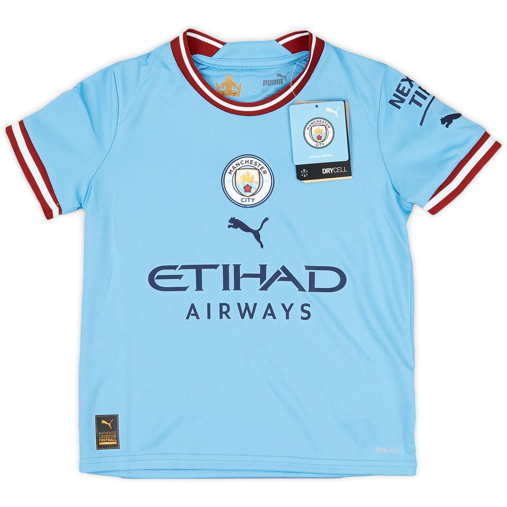 2022-23 Manchester City Home Shirt (7-8 Years)