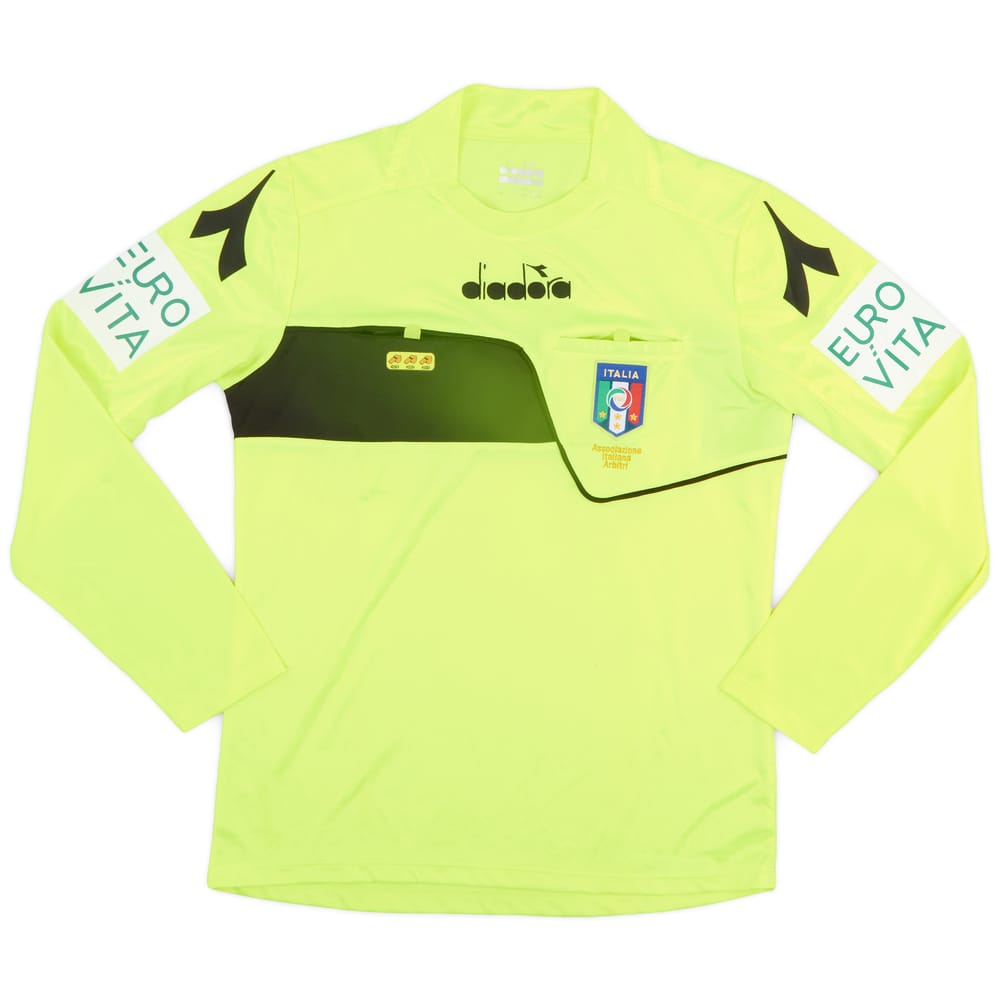 2017-18 Italy Diadora Referee L/S Shirt - 8/10 - (S)
