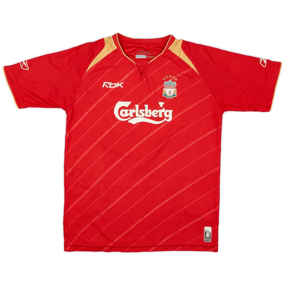 2005-06 Liverpool CL Home Shirt - 6/10 - (L.Boys)