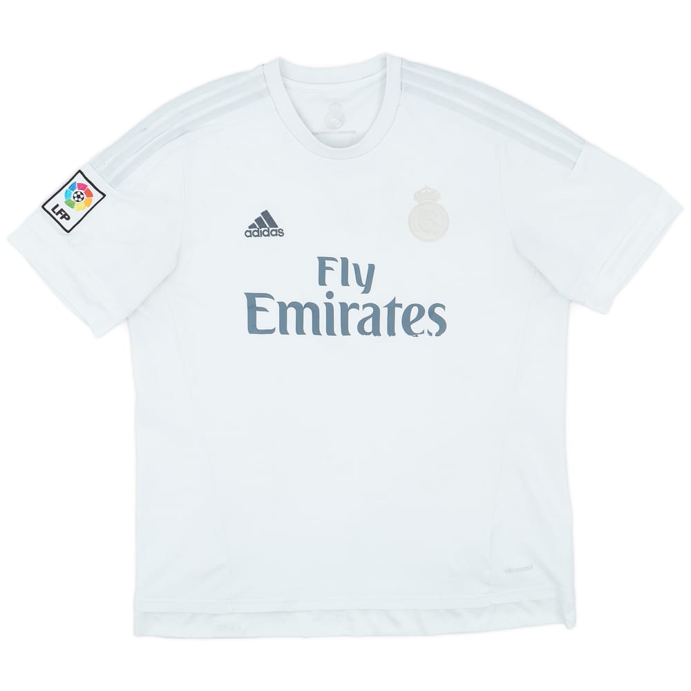 2015-16 Real Madrid Home Shirt - 4/10 - (XL)