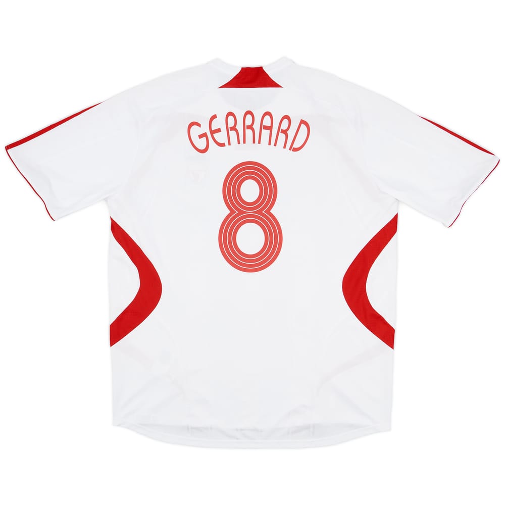 2007-08 Liverpool Away Shirt Gerrard #8 - 7/10 - (XXL)