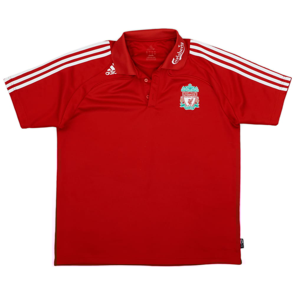 2008-09 Liverpool adidas Polo Shirt - 9/10 - (XL)