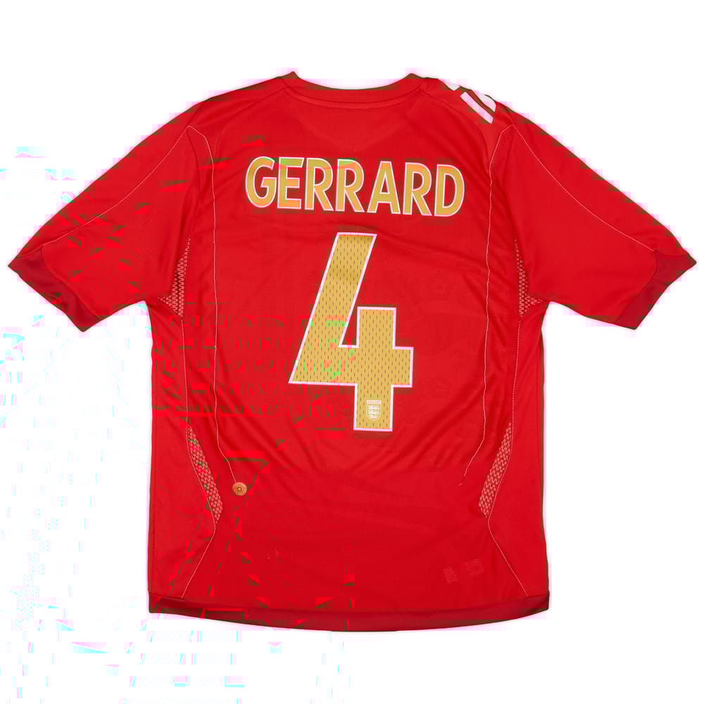 2006-08 England Away Shirt Gerrard #4 - 4/10 - (M)