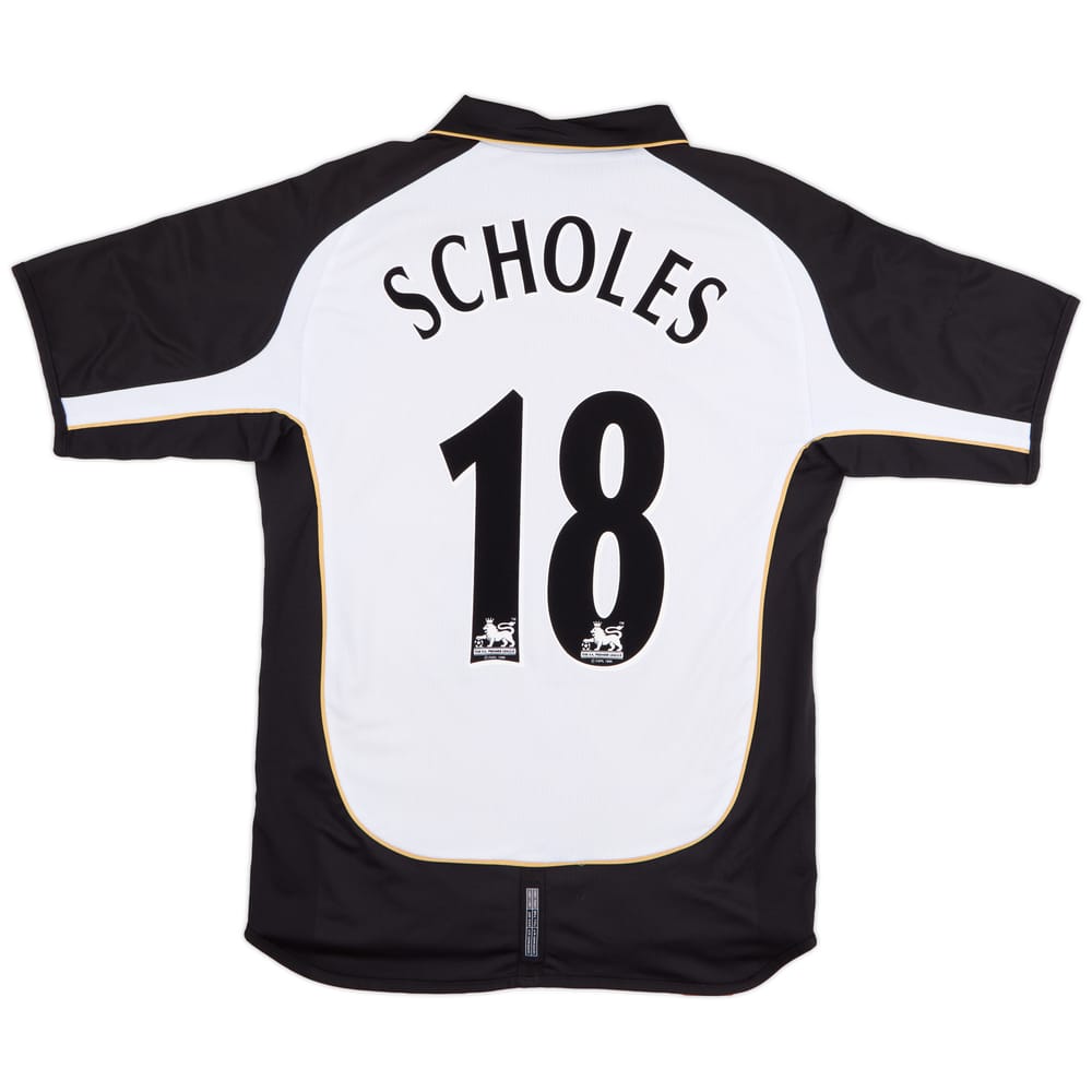 2001-02 Manchester United Centenary Away/Third Shirt Scholes #18 - 5/10 - (M)
