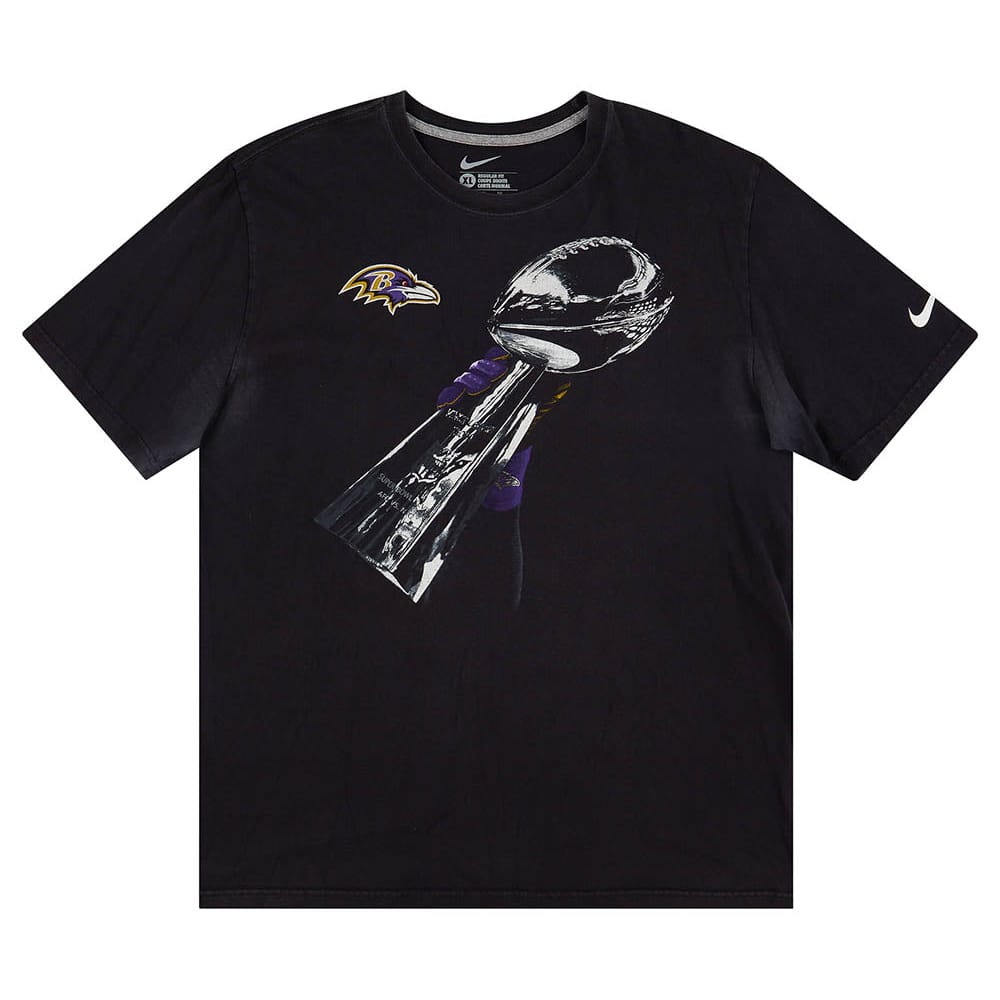 2013 Baltimore Ravens Super Bowl XLVII Champions Nike Tee XL