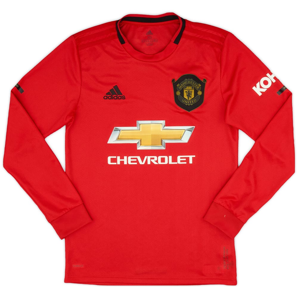 2019-20 Manchester United Home L/S Shirt - 8/10 - (XS)