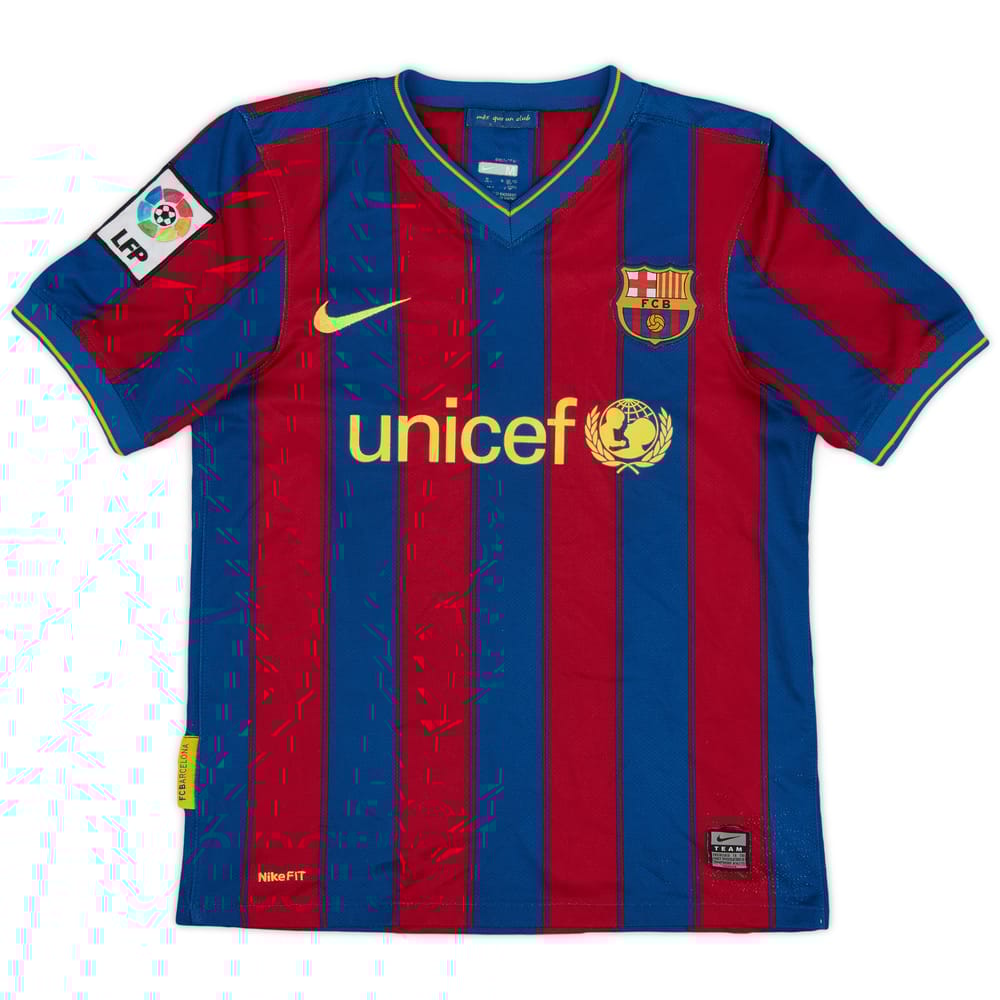 2009-10 Barcelona Home Shirt - 8/10 - (M.Boys)