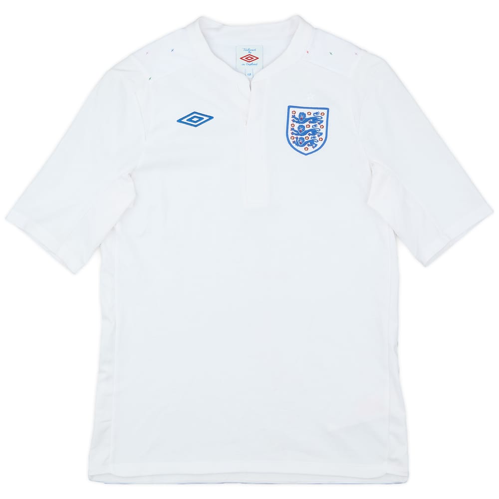 2010-11 England Home Shirt - 7/10 - (XL.Boys)
