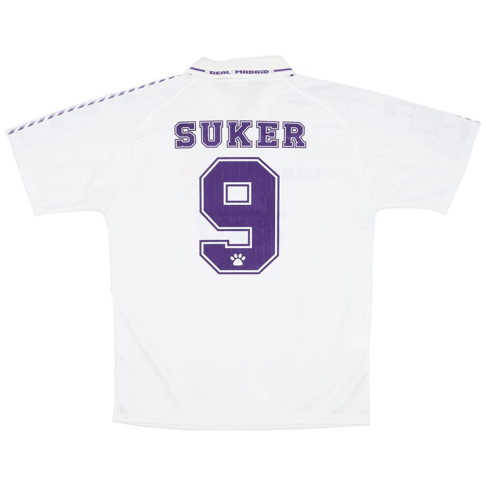 1996-97 Real Madrid Home Shirt Suker #9 (S)
