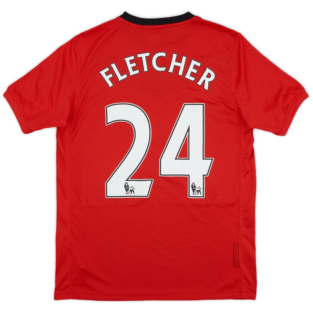 2009-10 Manchester United Home Shirt Fletcher #24 - 9/10 - (XL.Boys)
