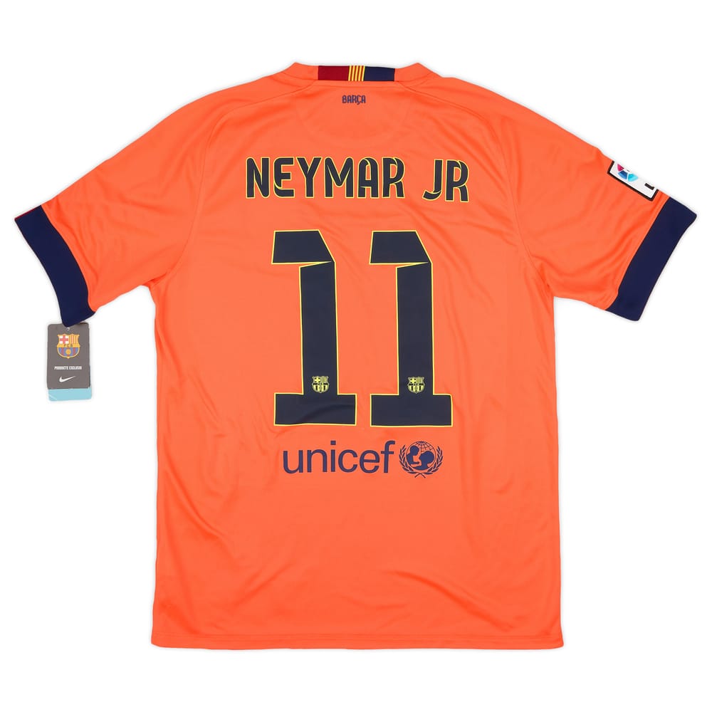 2014-15 Barcelona Away Shirt Neymar Jr #11 (M)