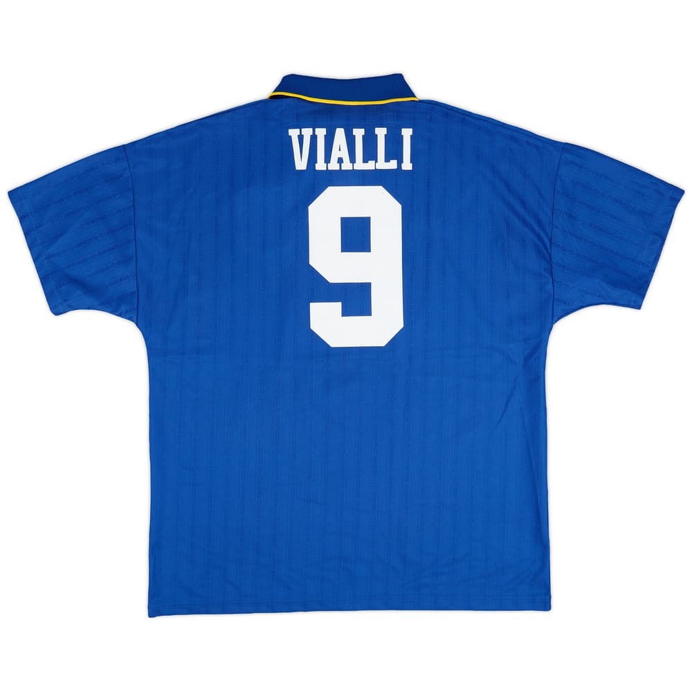 1995-97 Chelsea Home Shirt Vialli #9 - 8/10 - (XL)