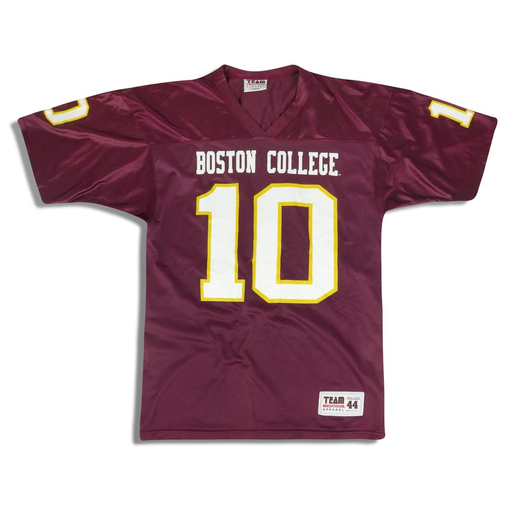 1990s Boston College Eagles #10 Team Edition Apparel Jersey (Home) L