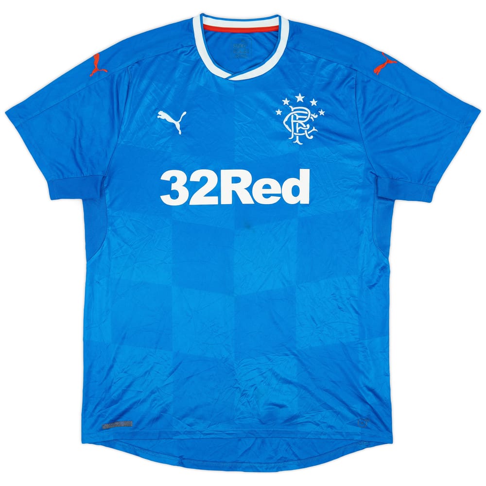 2016-18 Rangers Home Shirt - 6/10 - (XL)