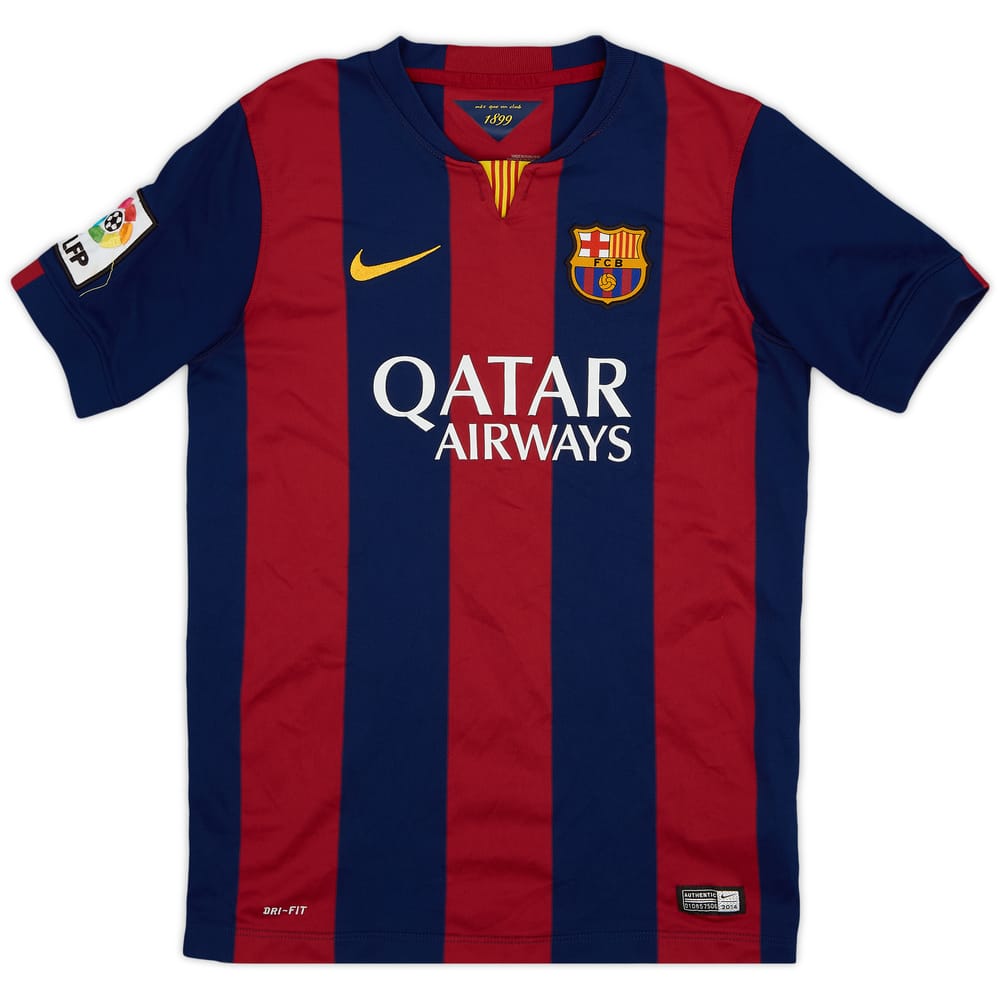 2014-15 Barcelona Home Shirt - 9/10 - (L.Boys)