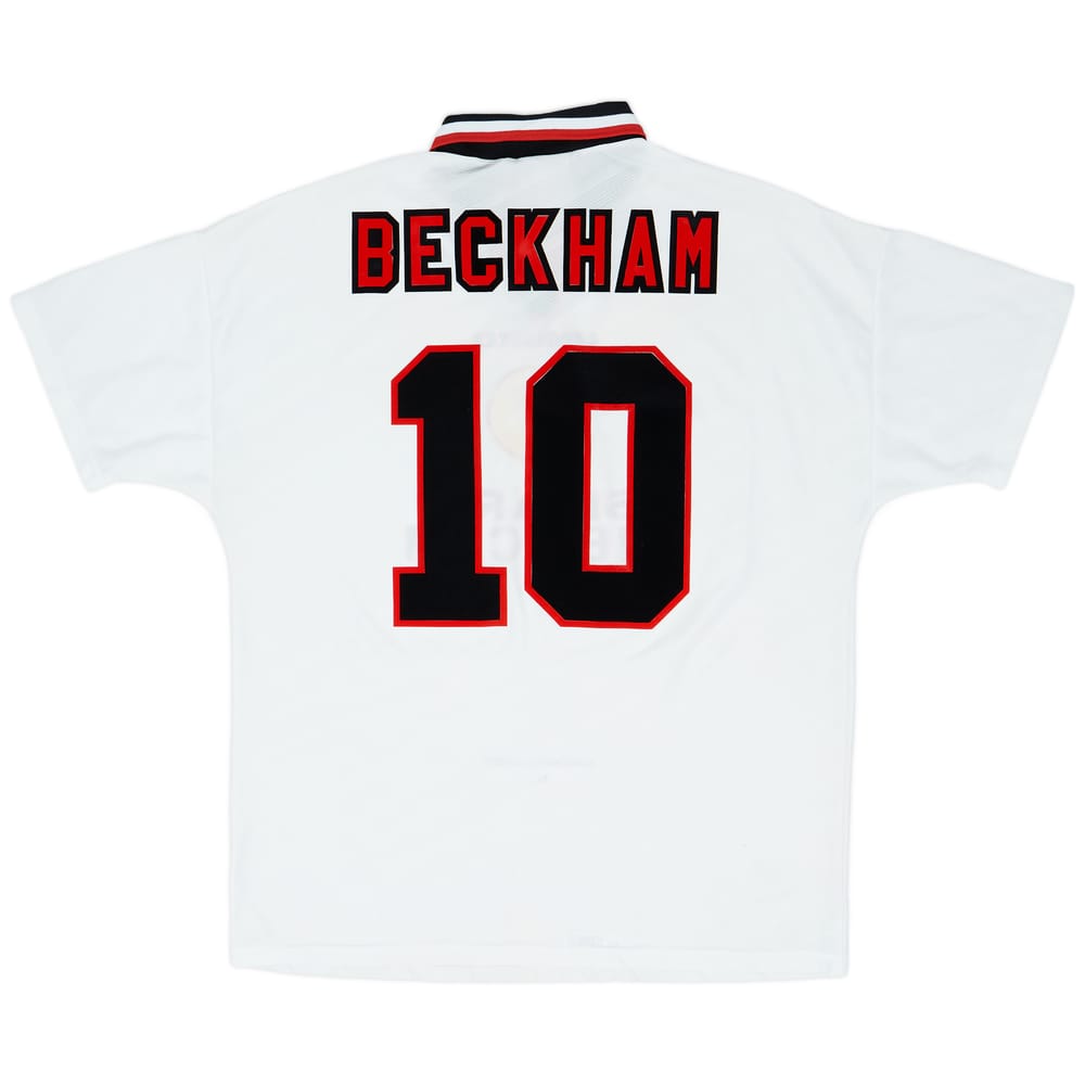 1996-97 Manchester United Away Shirt Beckham #10 - 6/10 - (XL)