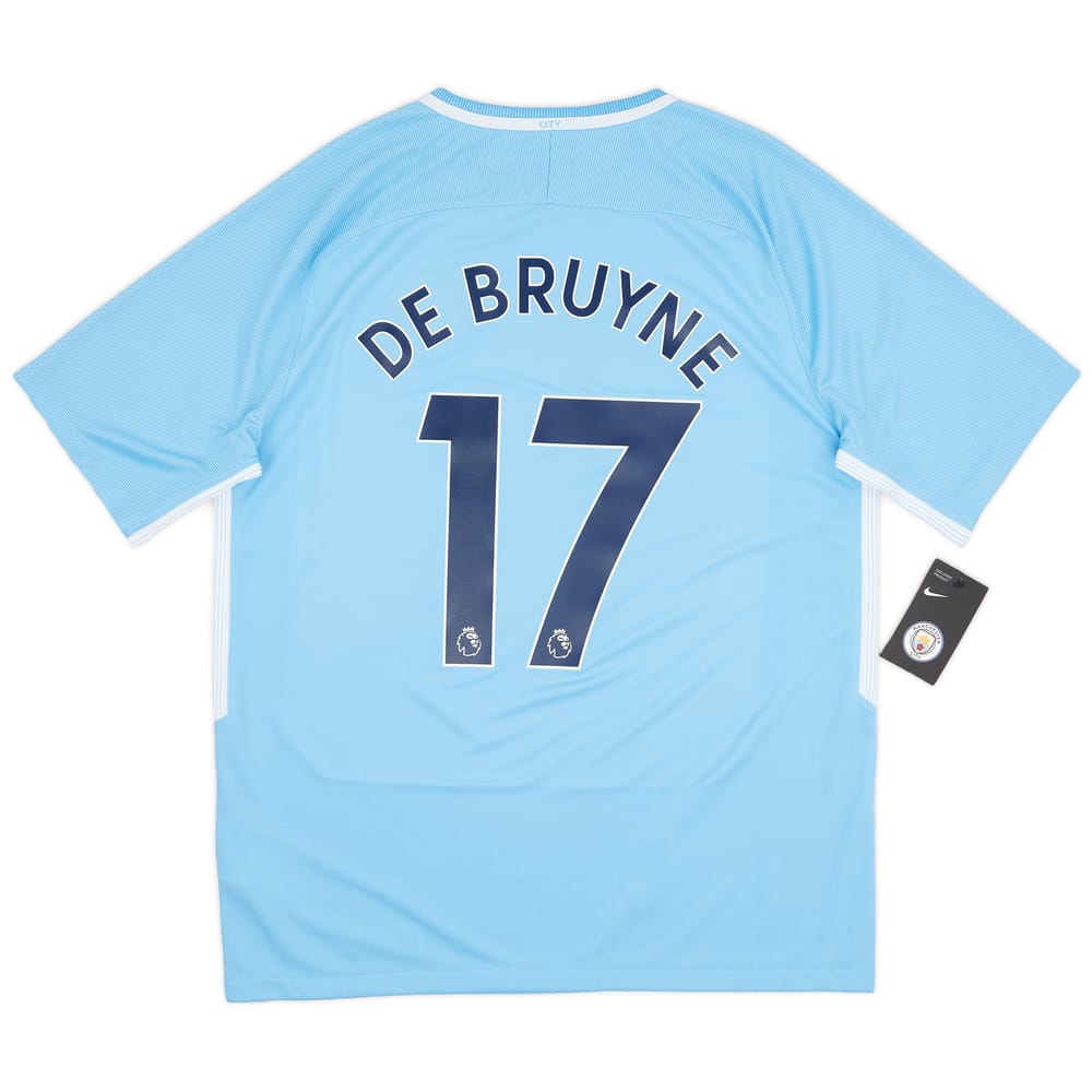 2017-18 Manchester City Home Shirt De Bruyne #17 (L)