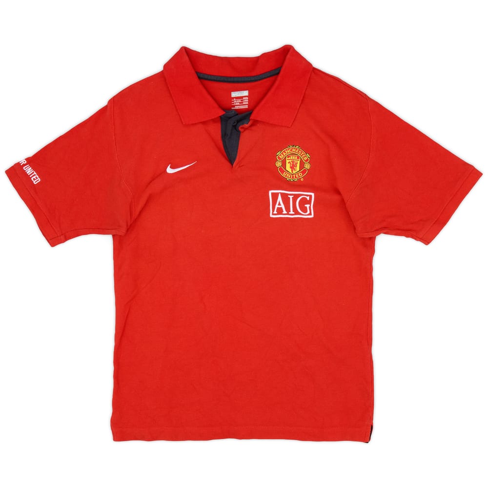 2008-09 Manchester United Nike Polo Shirt - 8/10 - (S)