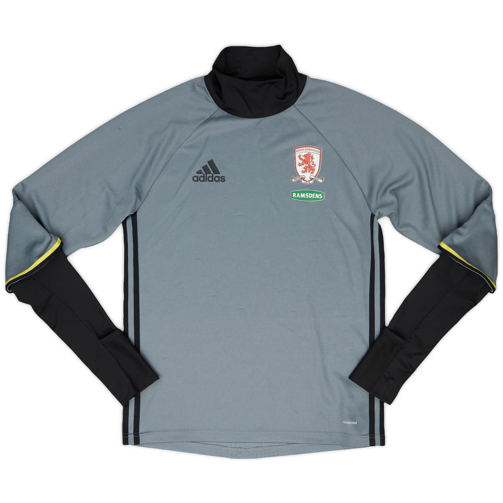 2016-17 Middlesbrough adidas Drill Top - 8/10 - (S)