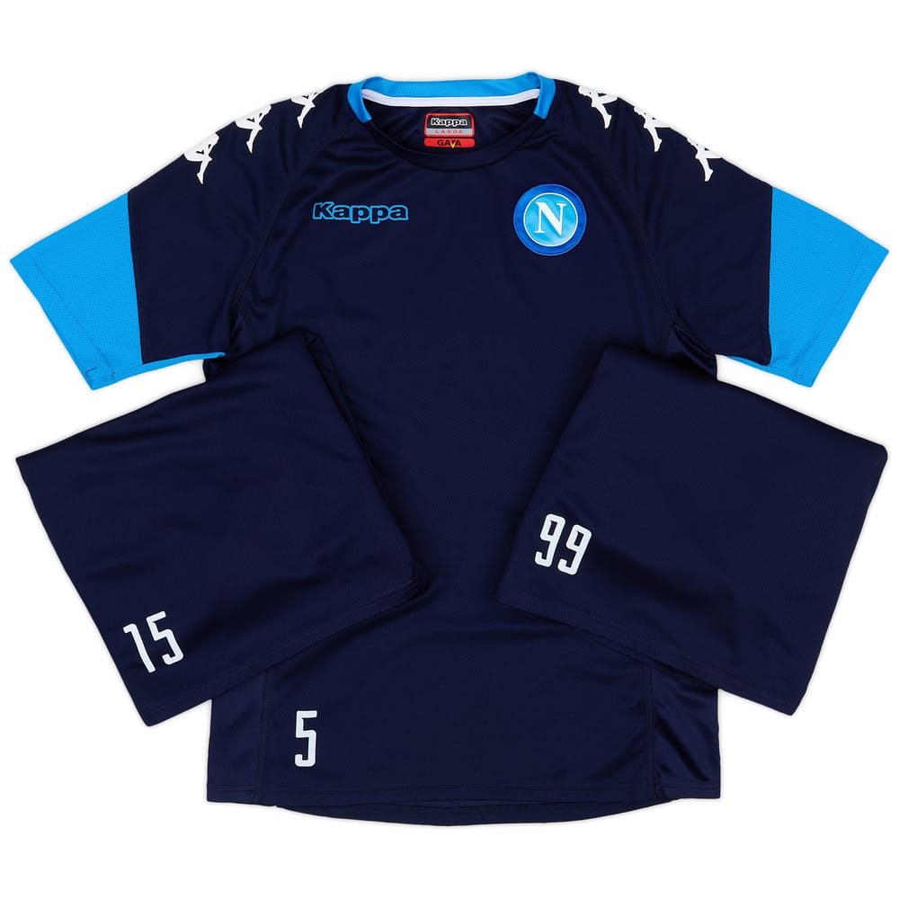 2017-18 Napoli Player Issue Training Tee # - 7/10