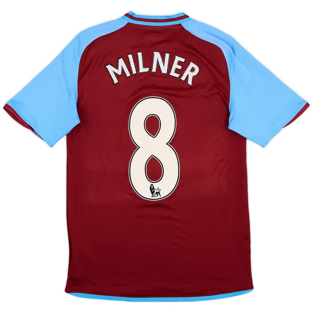 2008-09 Aston Villa Home Shirt Milner #8 - 5/10 - (S)