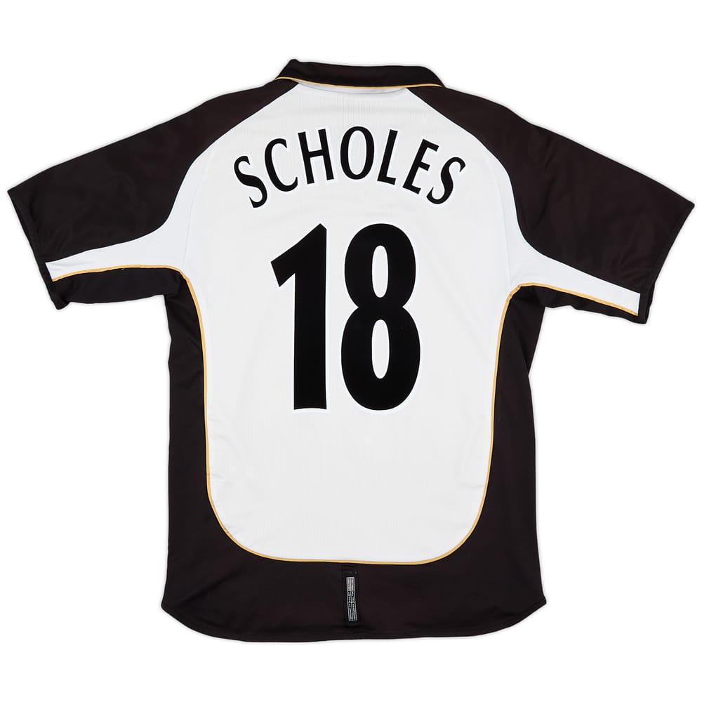 2001-02 Manchester United Centenary Away/Third Shirt Scholes #18 - 5/10 - (M)