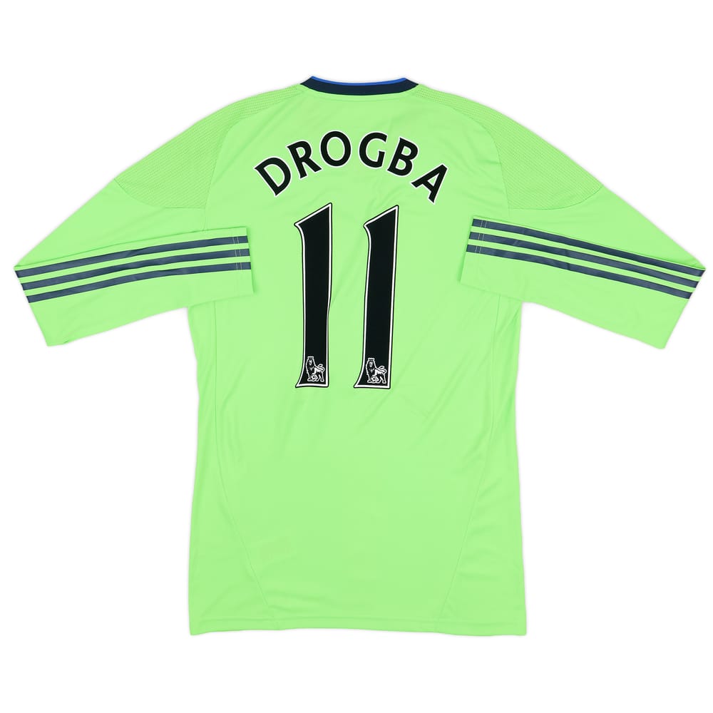 2010-11 Chelsea Player Issue TechFit Third L/S Shirt Drogba #11 (L)