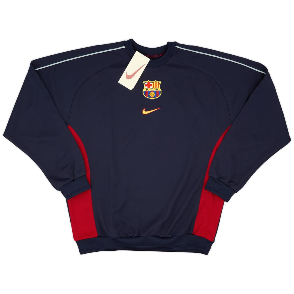 1999-00 Barcelona Player Issue Nike Sweat Top (L)