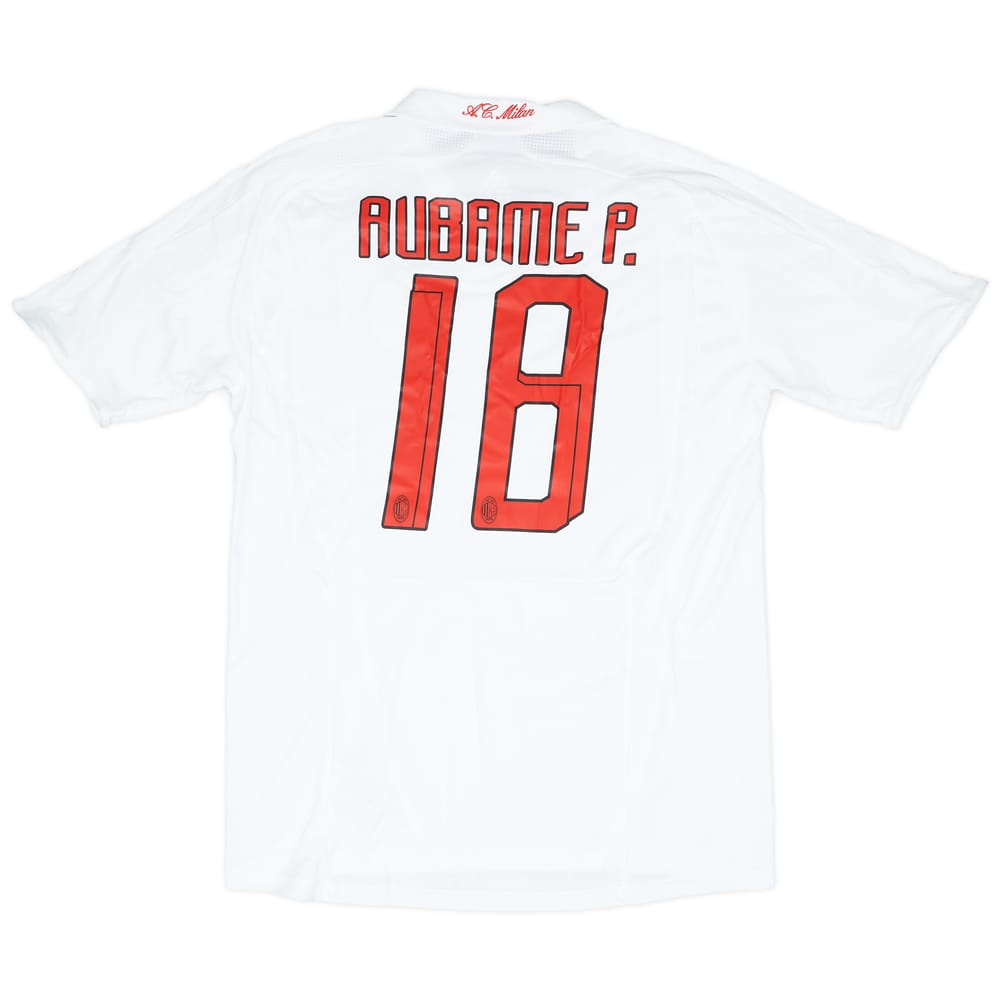2007-08 AC Milan Player Issue Away Shirt Aubame P. #18