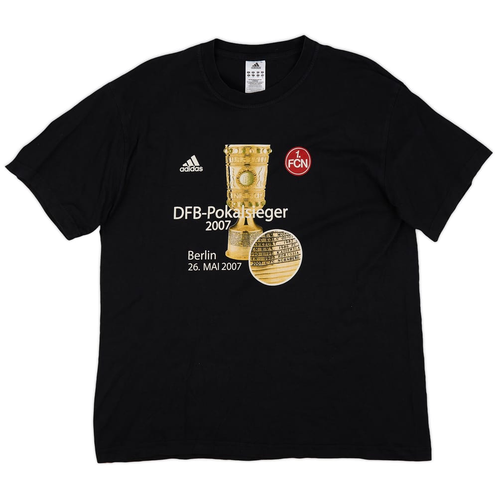 2006-07 Nurnberg 'DFB-Pokalsieger' adidas Graphic Tee - 9/10 - (XL)