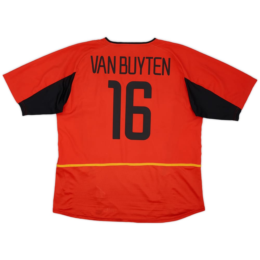 2002-04 Belgium Home Shirt Van Buyten #16 - 7/10 - (XXL)