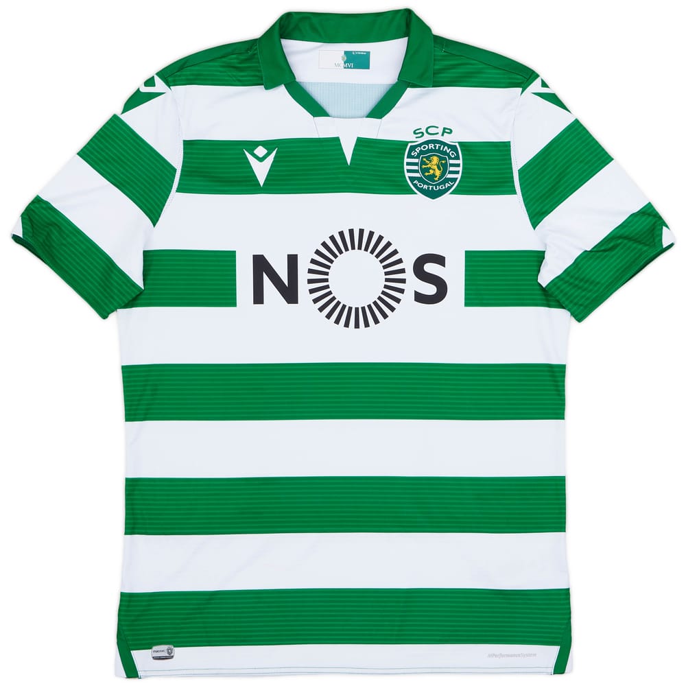 2019-20 Sporting Lisbon Home Shirt B.Fernandes #8 - 8/10 - (L)