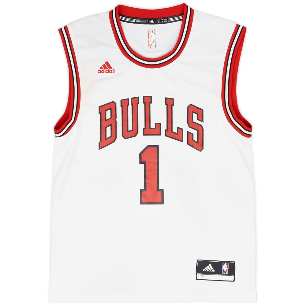 2014-16 Chicago Bulls Rose #1 adidas Home Jersey - 4/10 - (S)