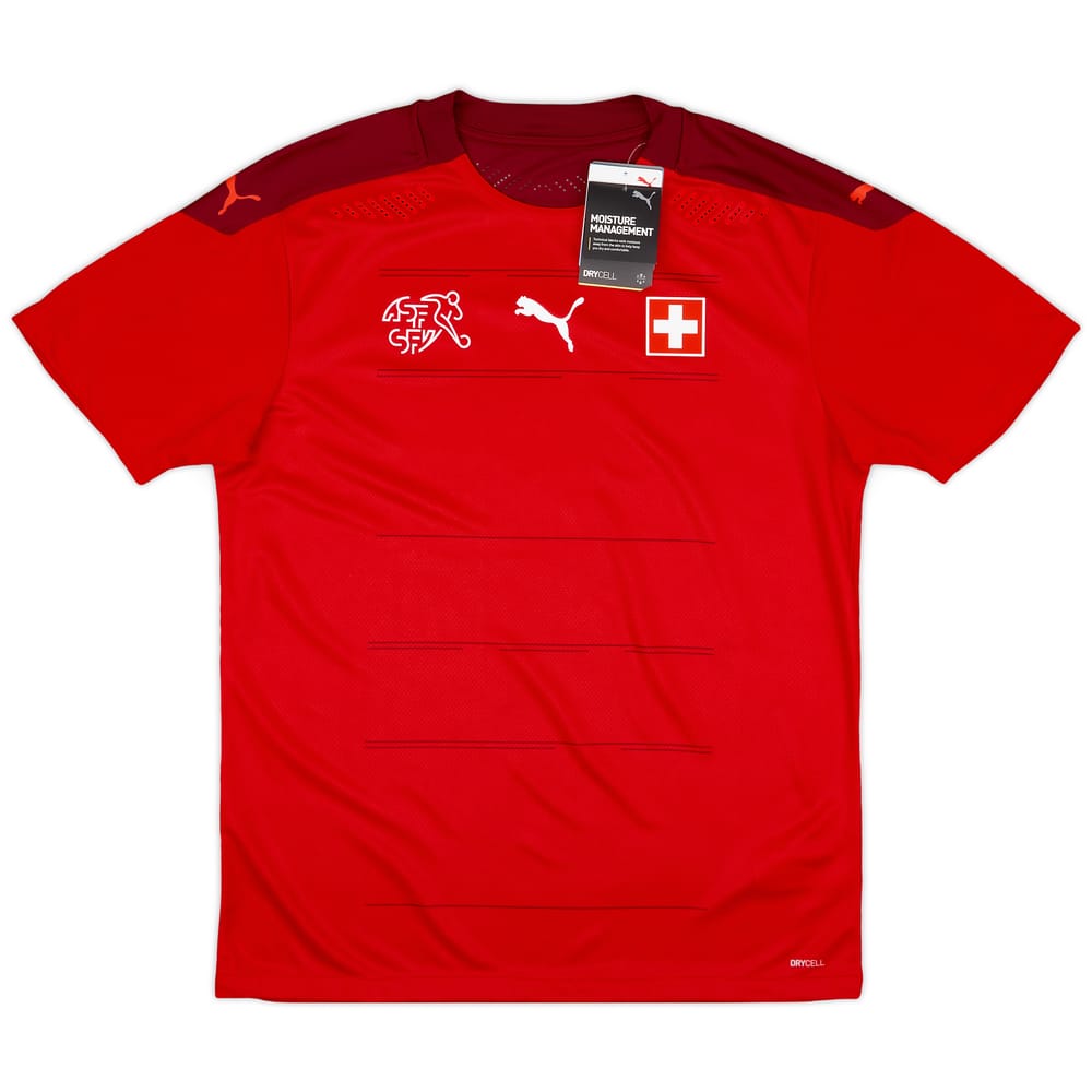 2020-21 Switzerland Player Issue Home Shirt