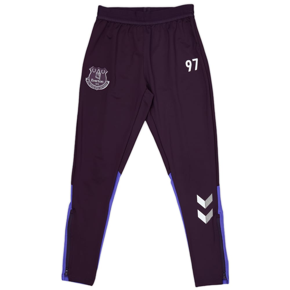 2021-22 Everton Player Issue Hummel Track Pants/Bottoms #97 - 8/10 - (S)