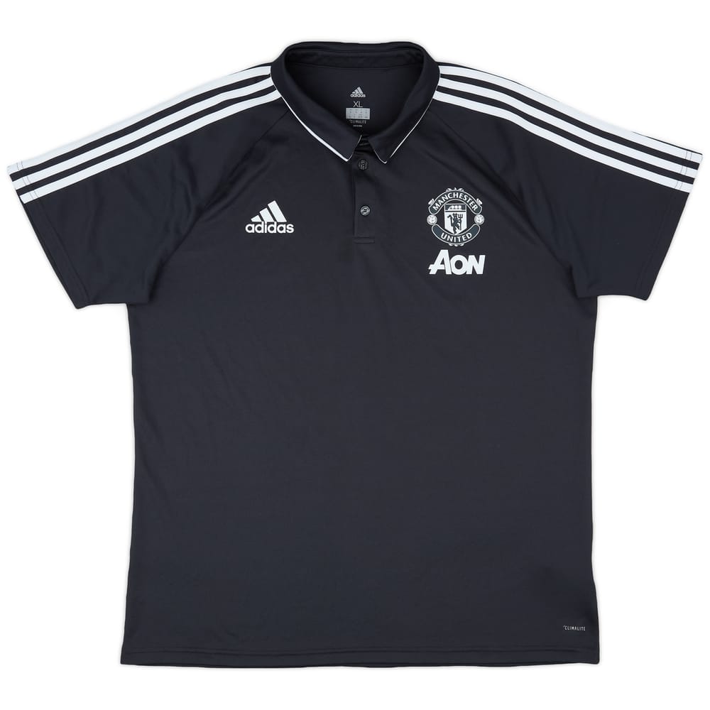 2017-18 Manchester United adidas Polo Shirt - 9/10 - (XL)