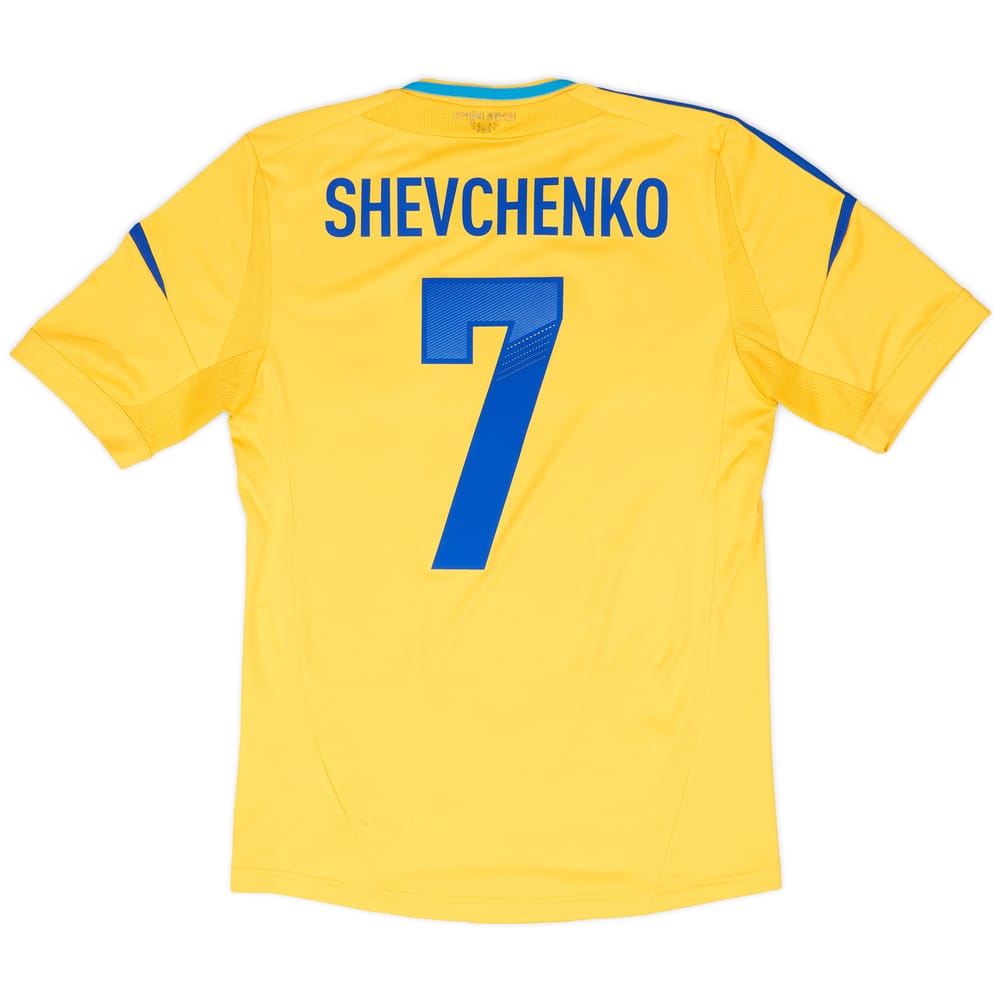 2011-13 Ukraine Home Shirt Shevchenko #7 - 7/10 - (S)