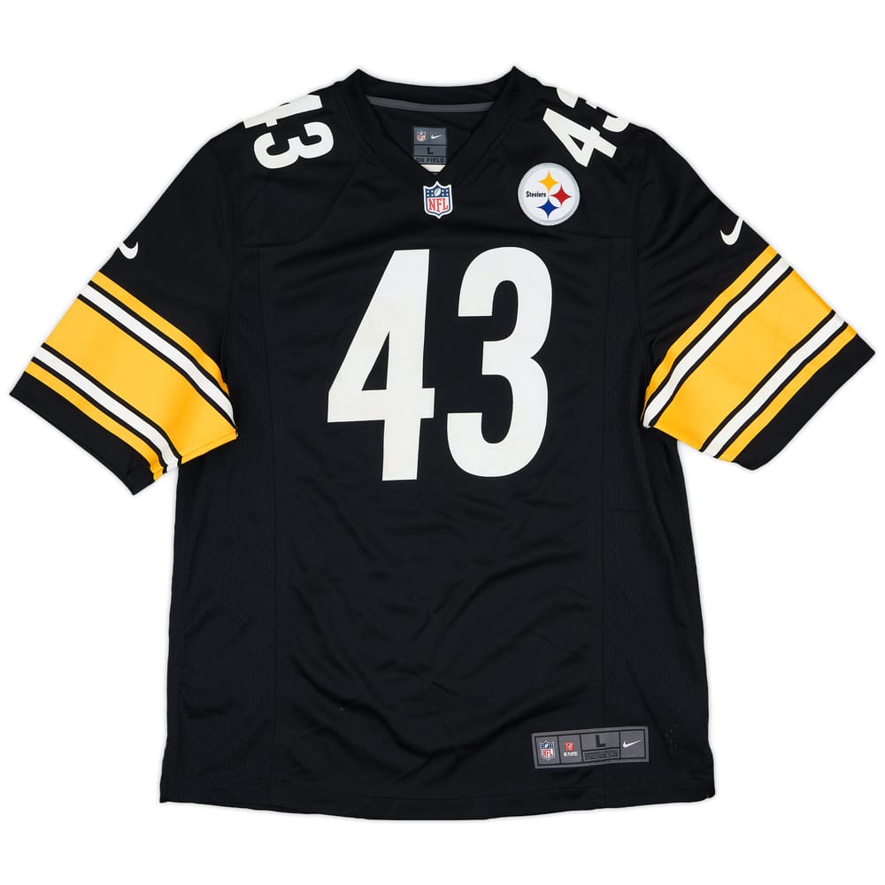 2012-14 Pittsburgh Steelers Polamalu #43 Nike Game Home Jersey - 5/10 - (L)