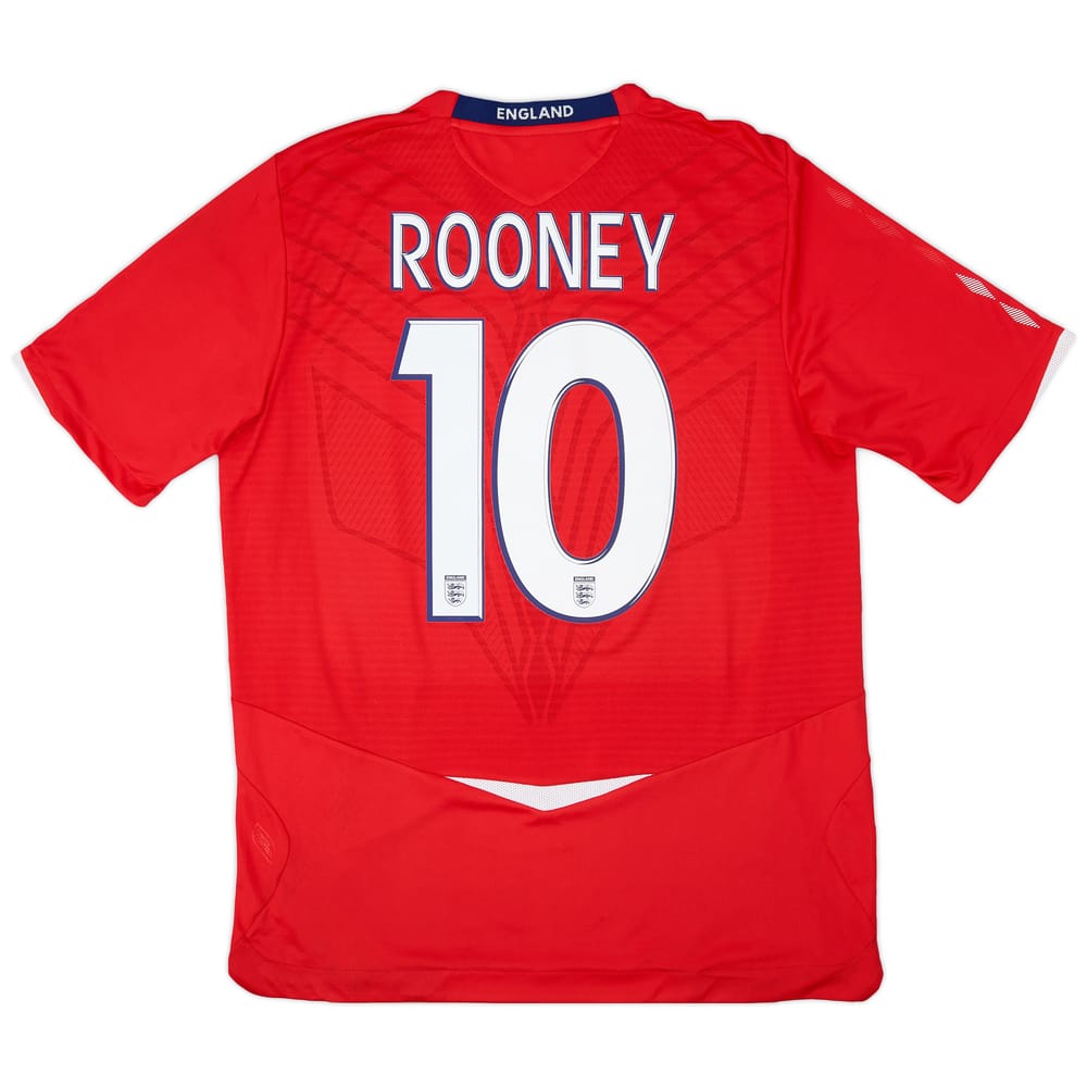 2008-10 England Away Shirt Rooney #10 - 9/10 - (L)