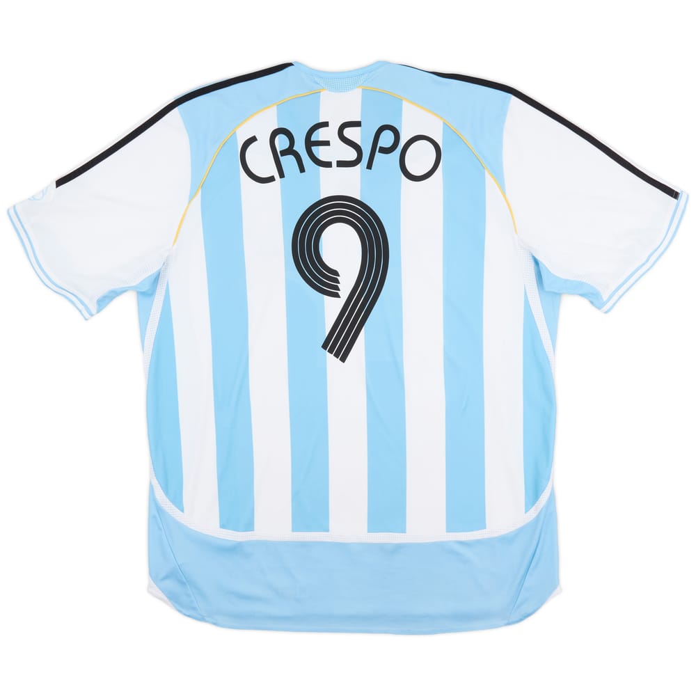 2005-07 Argentina Home Shirt Crespo #9 - 7/10 - (XXL)
