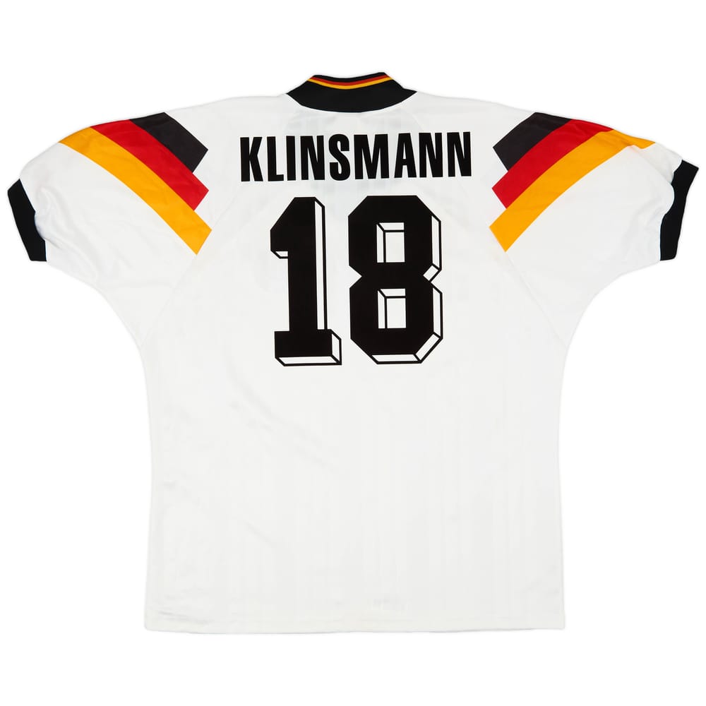 1992-94 Germany Home Shirt Klinsmann #18 - 8/10 - (XXL)