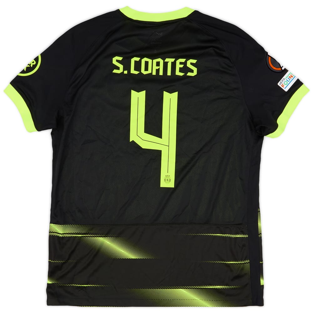 2022-23 Sporting CP Match Issue Europa League Away Shirt S. Coates #4
