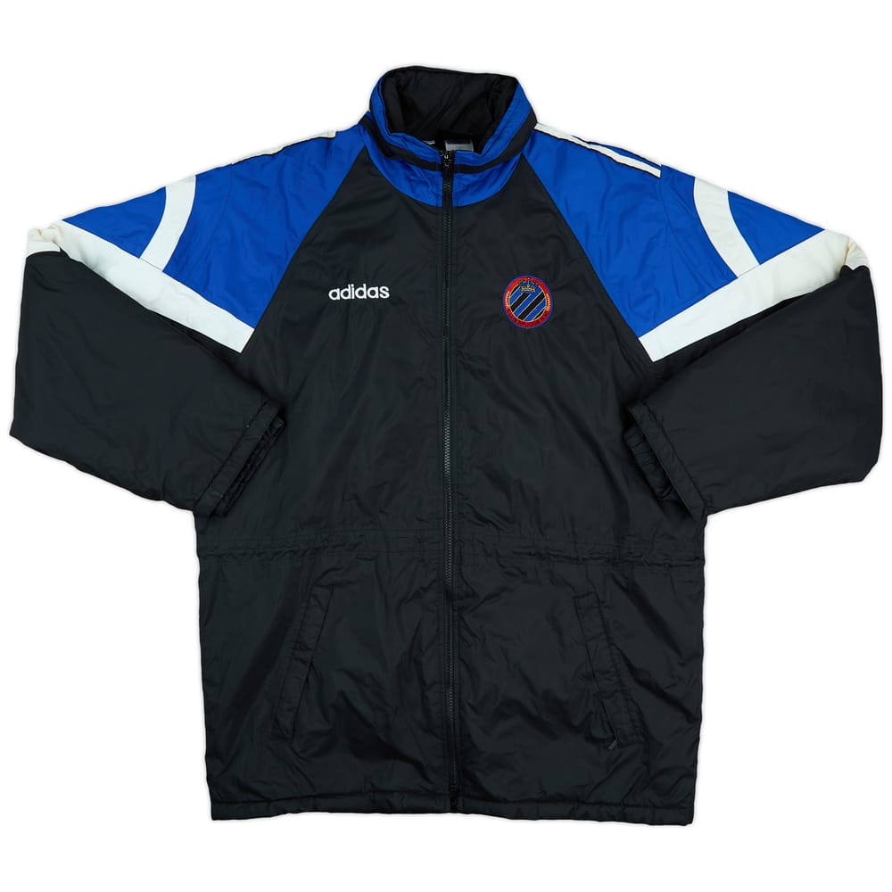 1998-99 Club Brugge adidas Hooded Rain Jacket - 8/10 - (M)