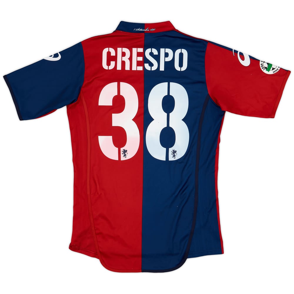 2009-10 Genoa Home Shirt Crespo #38 - 8/10 - (L)