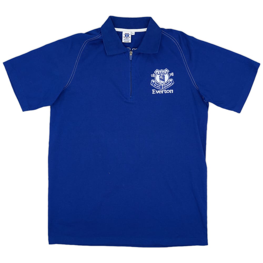 2013-14 Everton 1/4 Zip Polo Shirt - 8/10 - (L)